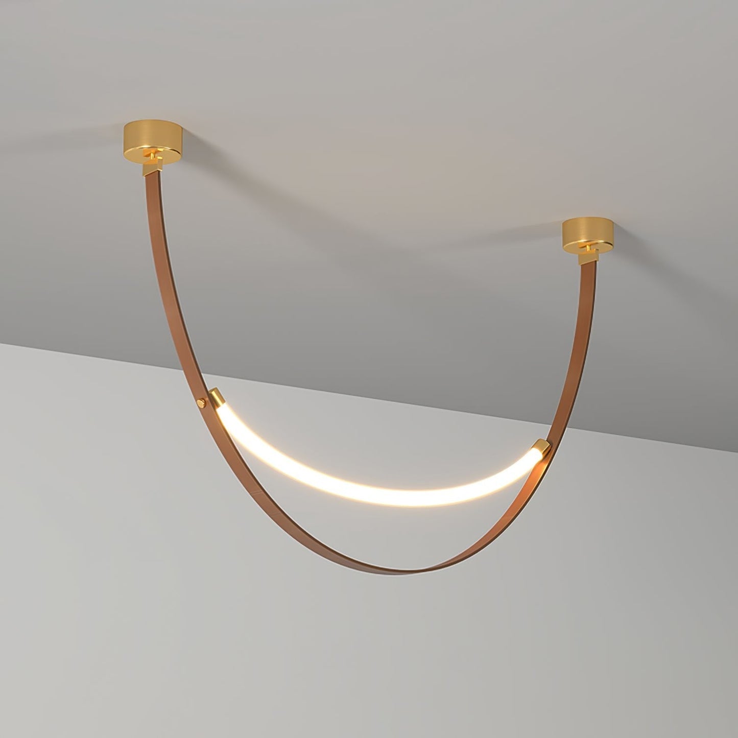 Leather Belt LED Pendant Light