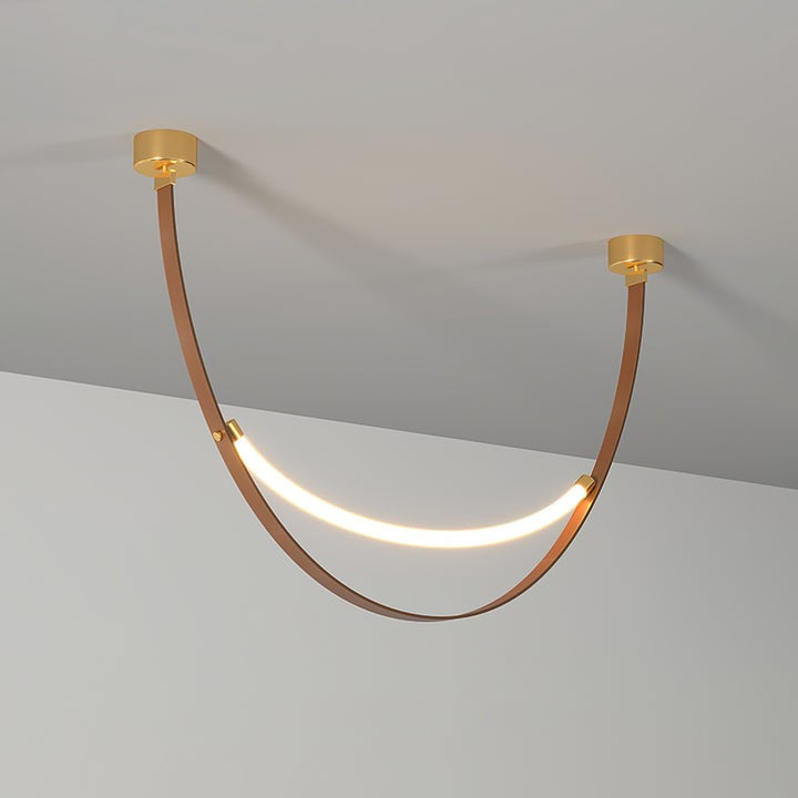 Leather Belt LED Pendant Light