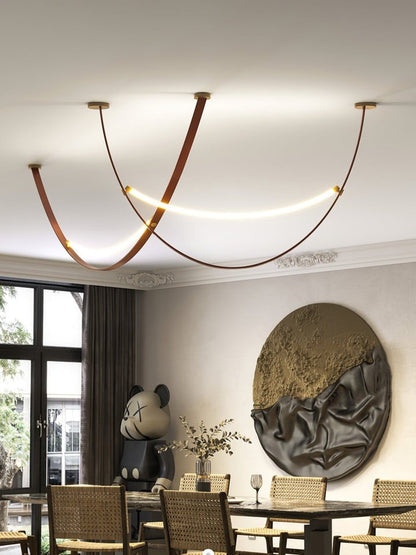 Leather Belt LED Pendant Light