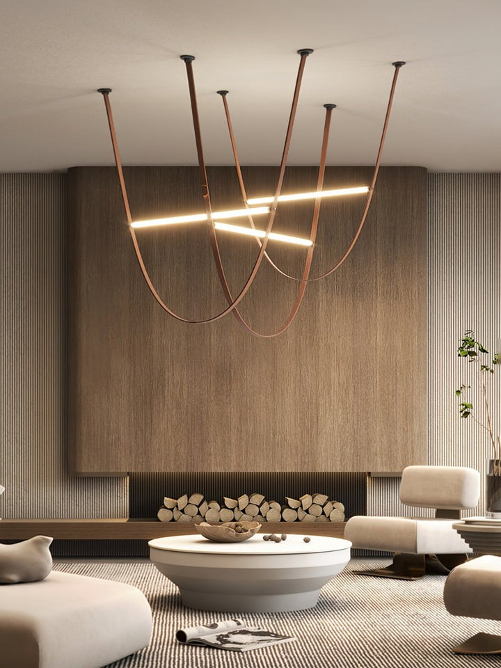 Leather Belt LED Pendant Light