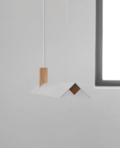 Loft-Style Linear Wood & Metal LED Pendant Light