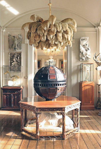Luxury Ostrich Feather Chandelier Lighting Fixture