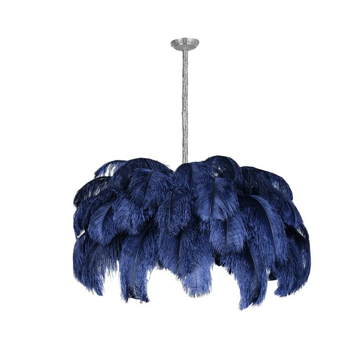 Luxury Ostrich Feather Chandelier Lighting Fixture