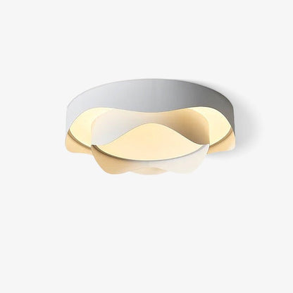 Minimalist White LED Flush Mount Ceiling Light
