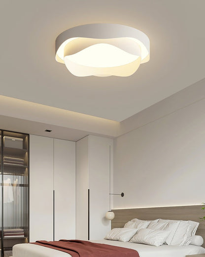 Minimalist White LED Flush Mount Ceiling Light