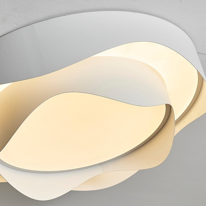 Minimalist White LED Flush Mount Ceiling Light