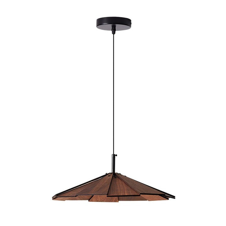 Minimalist Wooden Umbrella Pendant Light