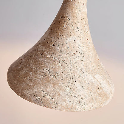 Minimalist Yellow Travertine Pendant Light
