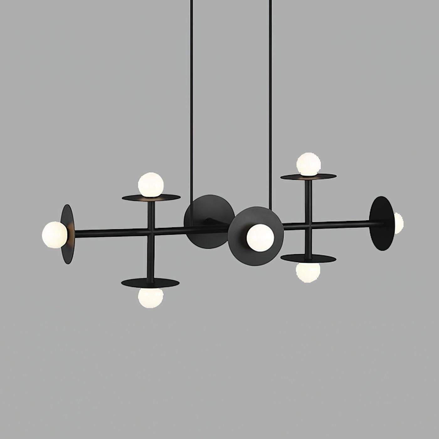 Modern 125cm Metal &amp; Glass Ring Chandelier