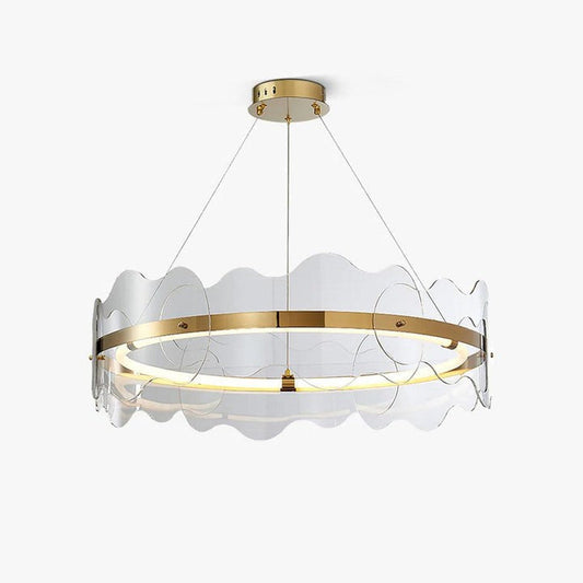 Modern Acrylic Wave LED Chandelier