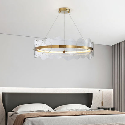 Modern Acrylic Wave LED Chandelier