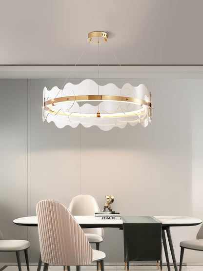 Modern Acrylic Wave LED Chandelier