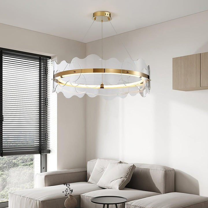 Modern Acrylic Wave LED Chandelier