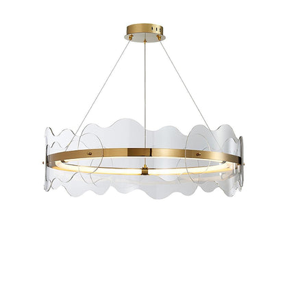 Modern Acrylic Wave LED Chandelier