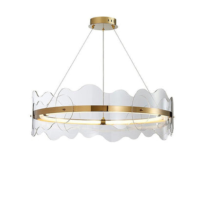 Modern Acrylic Wave LED Chandelier