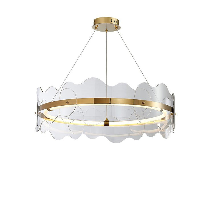 Modern Acrylic Wave LED Chandelier