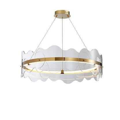 Modern Acrylic Wave LED Chandelier