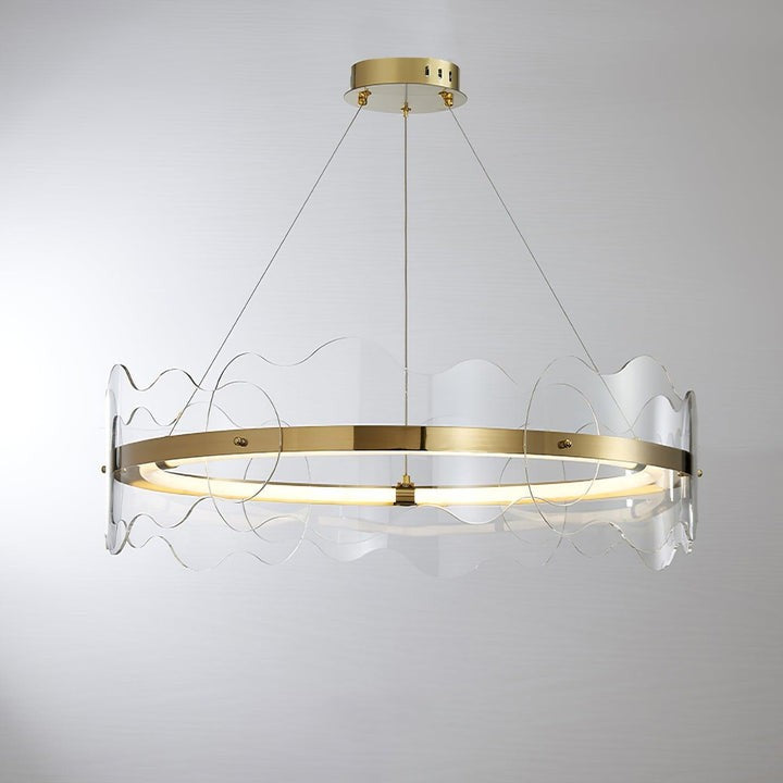 Modern Acrylic Wave LED Chandelier