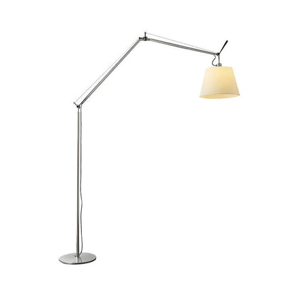 Modern Adjustable Metal & Fabric LED Floor Lamp