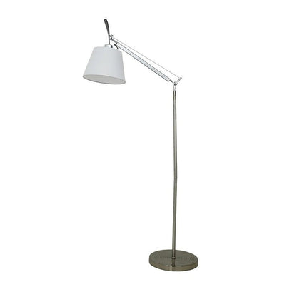 Modern Adjustable Metal & Fabric LED Floor Lamp
