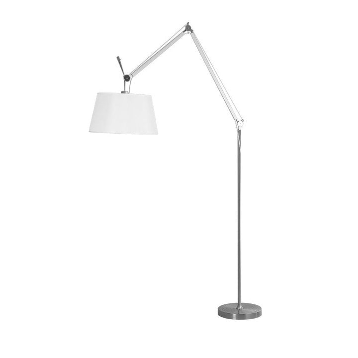 Modern Adjustable Metal & Fabric LED Floor Lamp