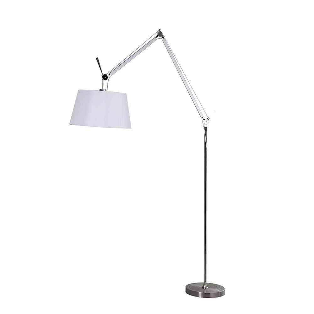 Modern Adjustable Metal & Fabric LED Floor Lamp