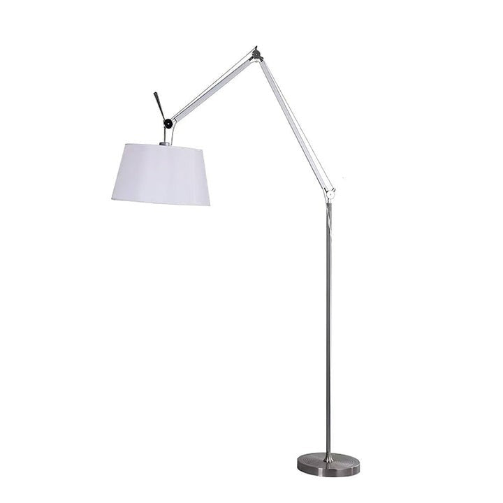 Modern Adjustable Metal & Fabric LED Floor Lamp