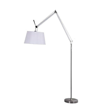Modern Adjustable Metal & Fabric LED Floor Lamp