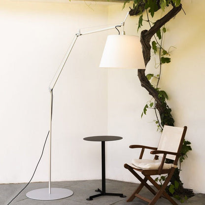 Modern Adjustable Metal & Fabric LED Floor Lamp