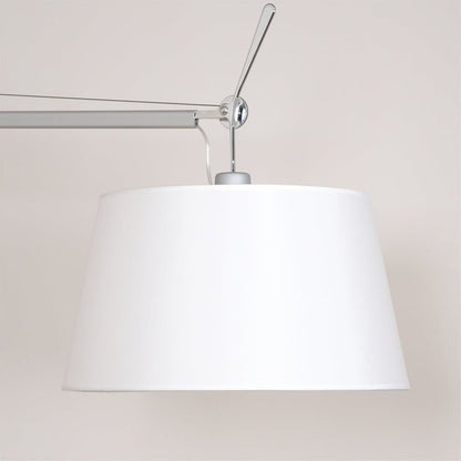 Modern Adjustable Metal & Fabric LED Floor Lamp
