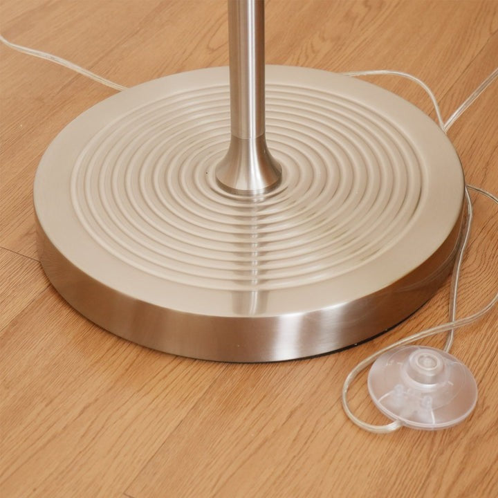 Modern Adjustable Metal & Fabric LED Floor Lamp