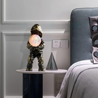 Modern Adjustable Table Lamp with LED & Edison Bulb