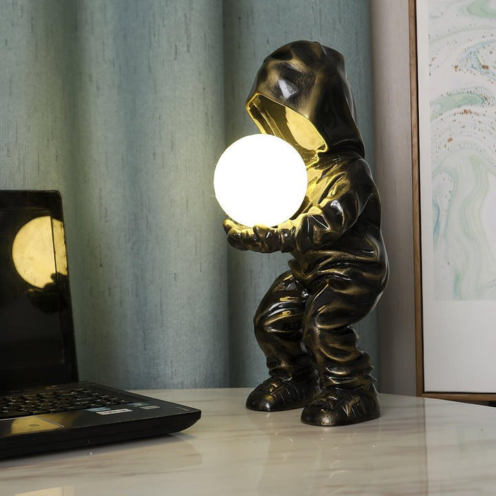 Modern Adjustable Table Lamp with LED & Edison Bulb