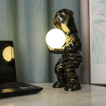 Modern Adjustable Table Lamp with LED & Edison Bulb