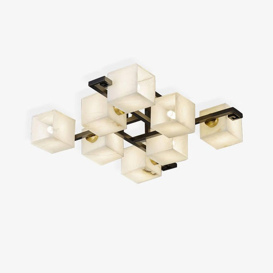 Modern Alabaster Cluster LED Ceiling Light