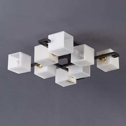 Modern Alabaster Cluster LED Ceiling Light