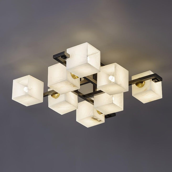 Modern Alabaster Cluster LED Ceiling Light