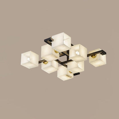 Modern Alabaster Cluster LED Ceiling Light