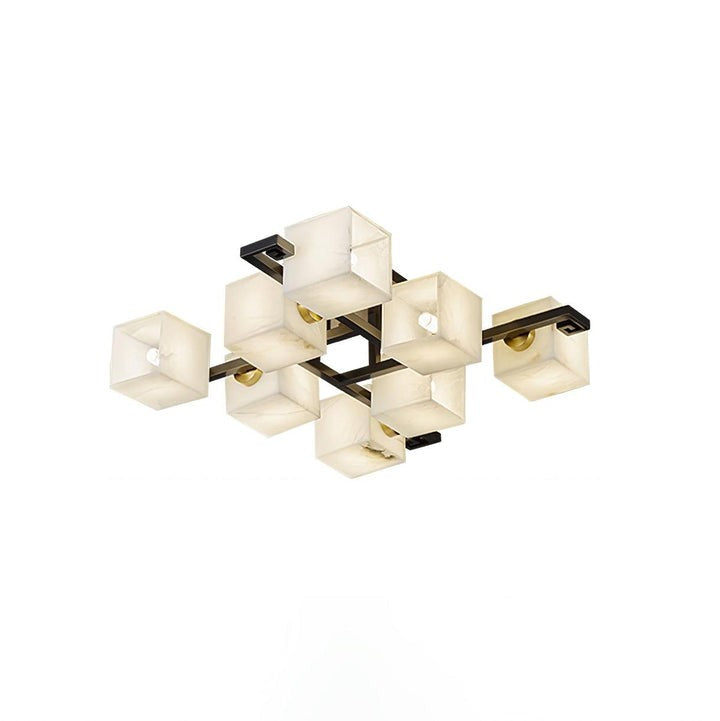 Modern Alabaster Cluster LED Ceiling Light