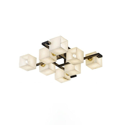 Modern Alabaster Cluster LED Ceiling Light