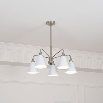 Modern Asymmetric Cone Shade Pendant Chandelier