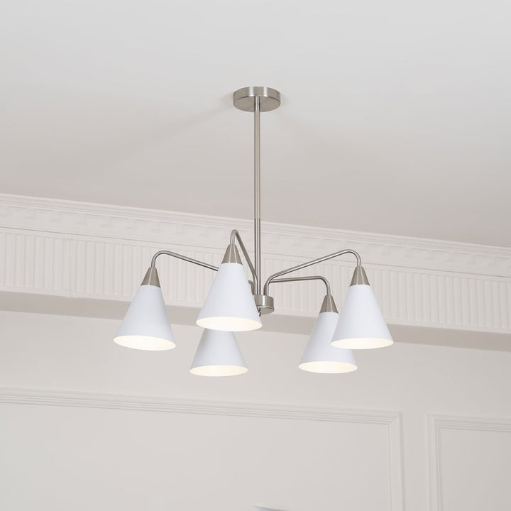 Modern Asymmetric Cone Shade Pendant Chandelier