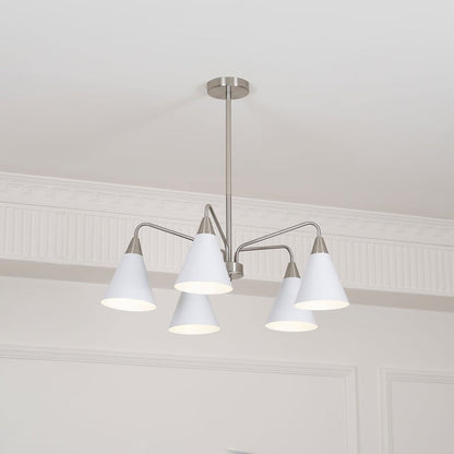 Modern Asymmetric Cone Shade Pendant Chandelier