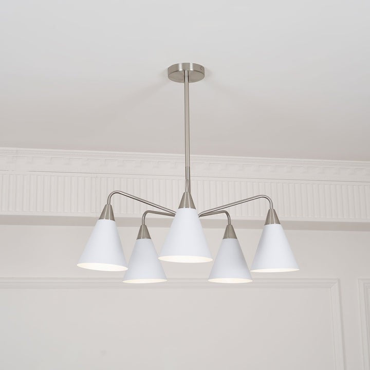 Modern Asymmetric Cone Shade Pendant Chandelier