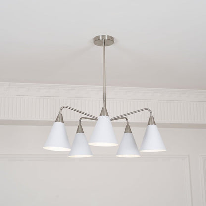 Modern Asymmetric Cone Shade Pendant Chandelier