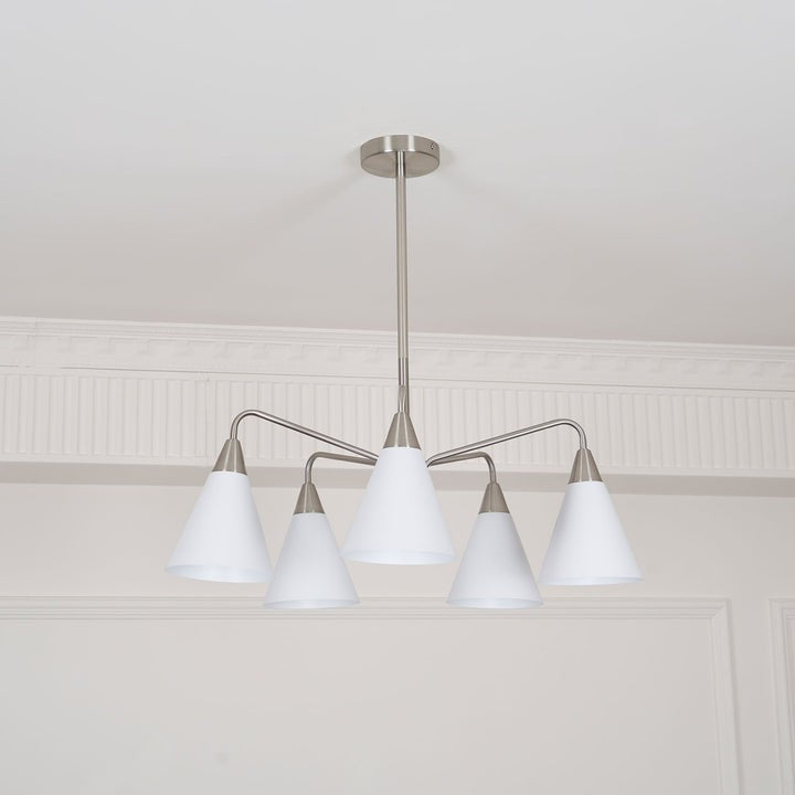 Modern Asymmetric Cone Shade Pendant Chandelier