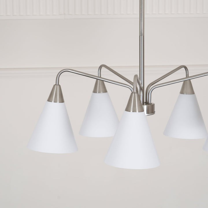 Modern Asymmetric Cone Shade Pendant Chandelier