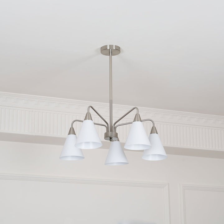 Modern Asymmetric Cone Shade Pendant Chandelier
