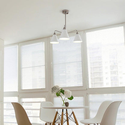 Modern Asymmetric Cone Shade Pendant Chandelier