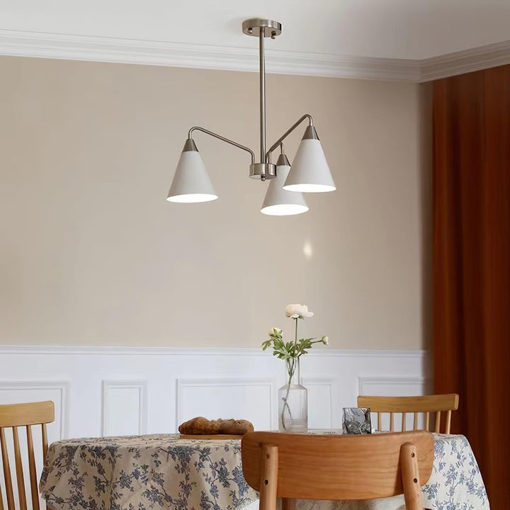 Modern Asymmetric Cone Shade Pendant Chandelier